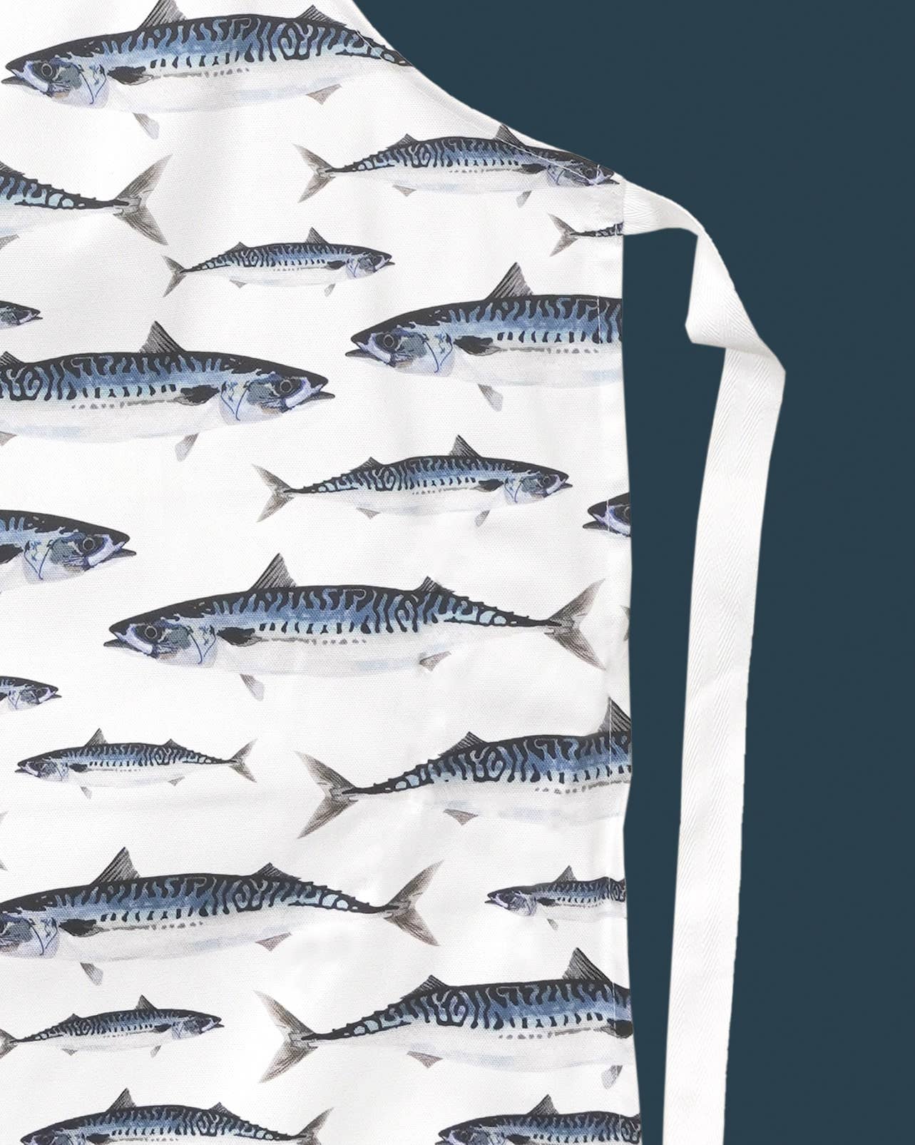 Mackerel Apron - British Made - 100% Cotton - Seaside Apron