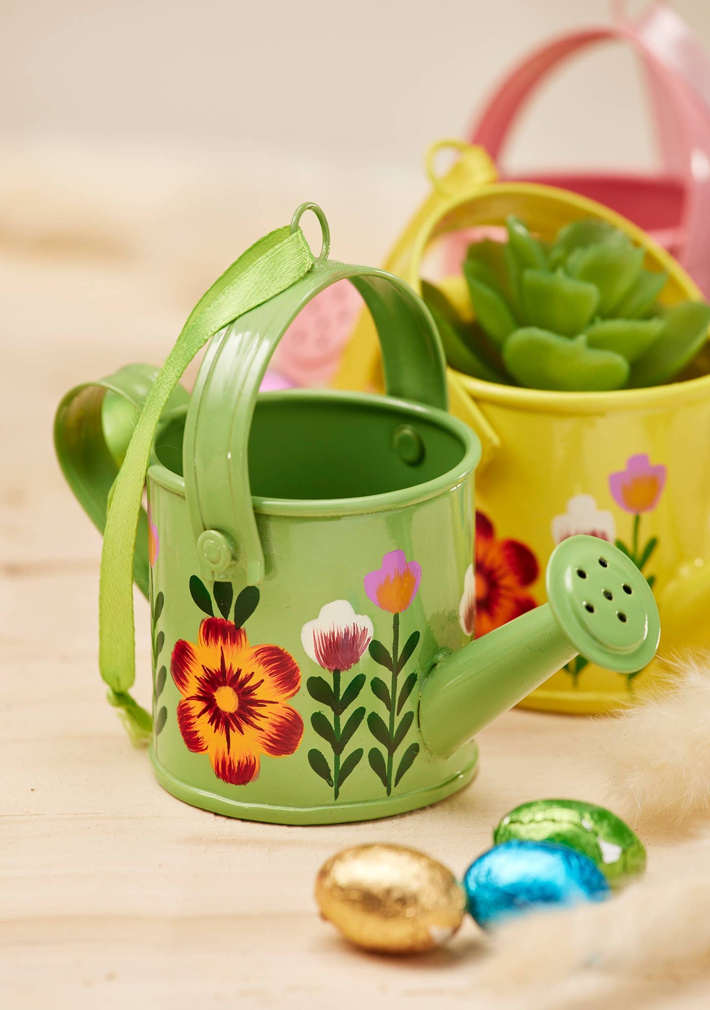 Namaste - Hand painted Mini Watering Can Decoration