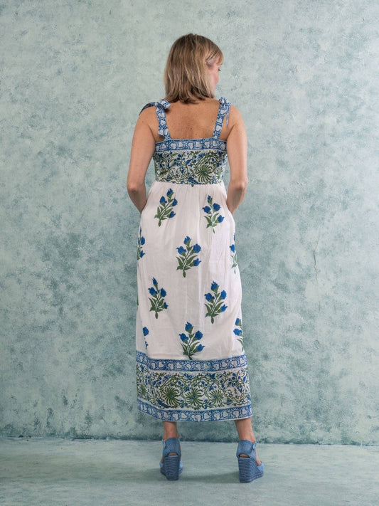 New Day Originals ‘SHORE’ DRESS IN BLUEBELL (Fully lined)