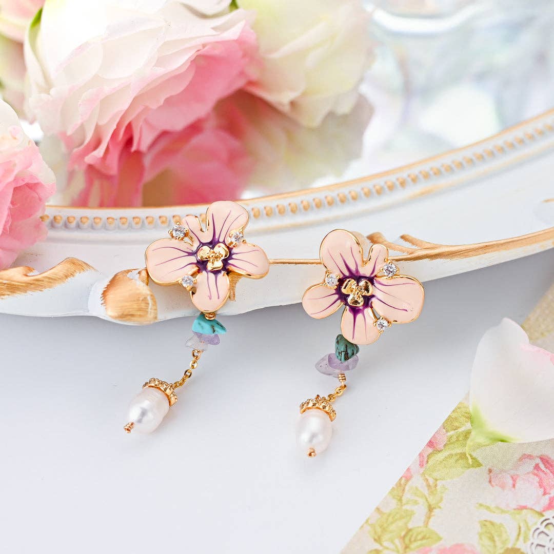 Verdivine - Flower Dangling Earrings