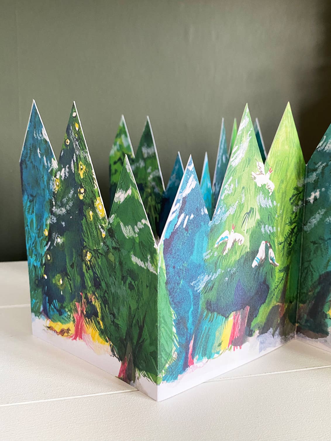 Esther Kent Design - Enchanted Forest Hand-finished Concertina Card