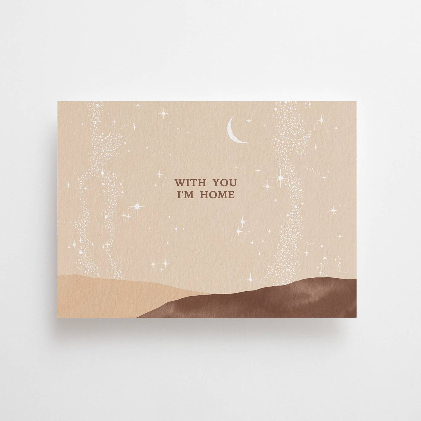 Anna Cosma - WITH YOU I'M HOME  POSTCARD