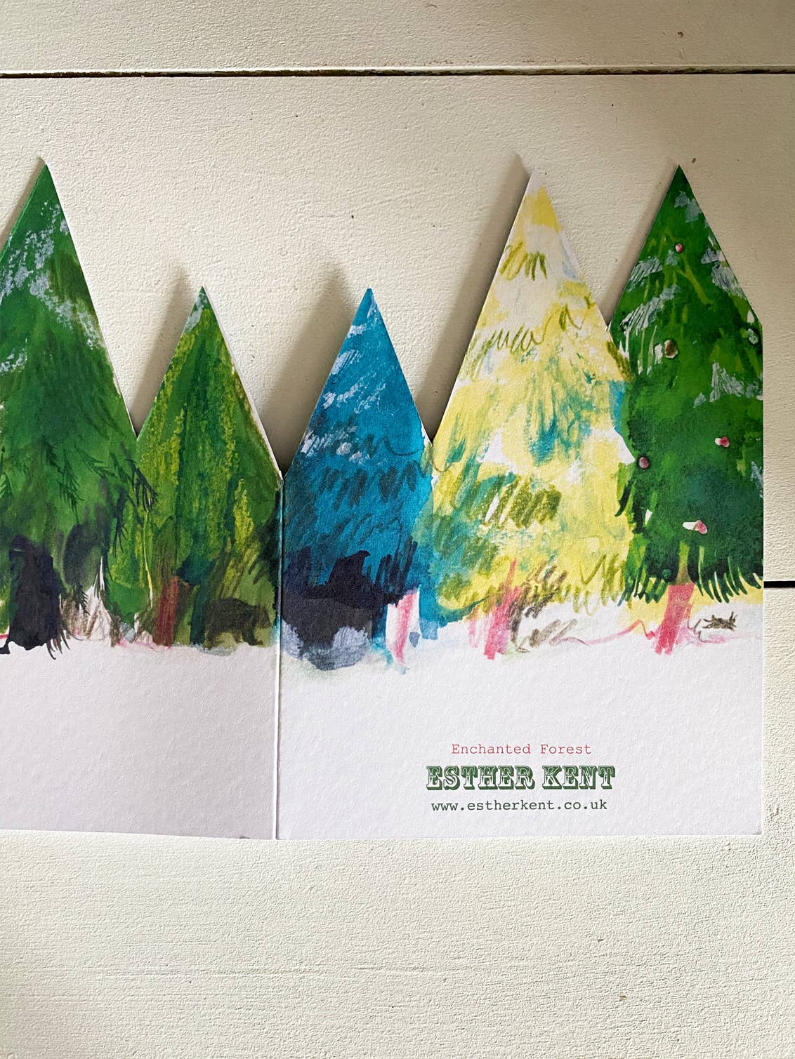 Esther Kent Design - Enchanted Forest Hand-finished Concertina Card