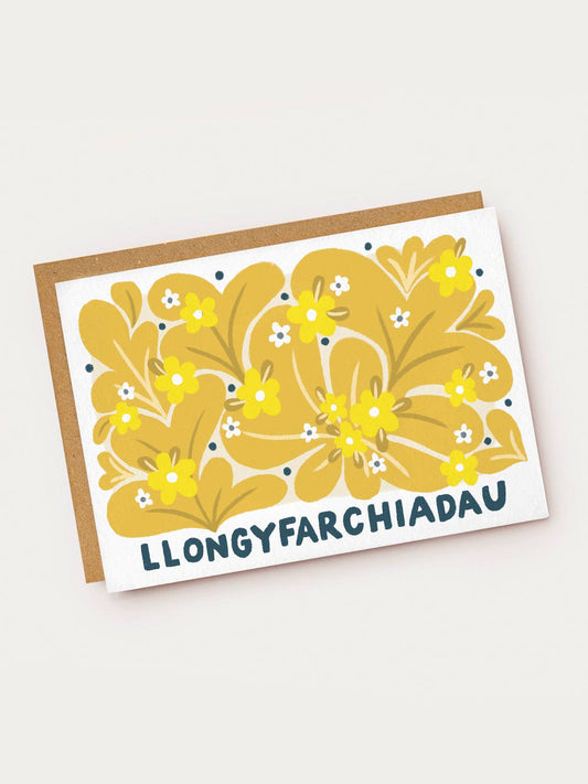 Llongyfarchiadau - Welsh Language Card - Congratulations