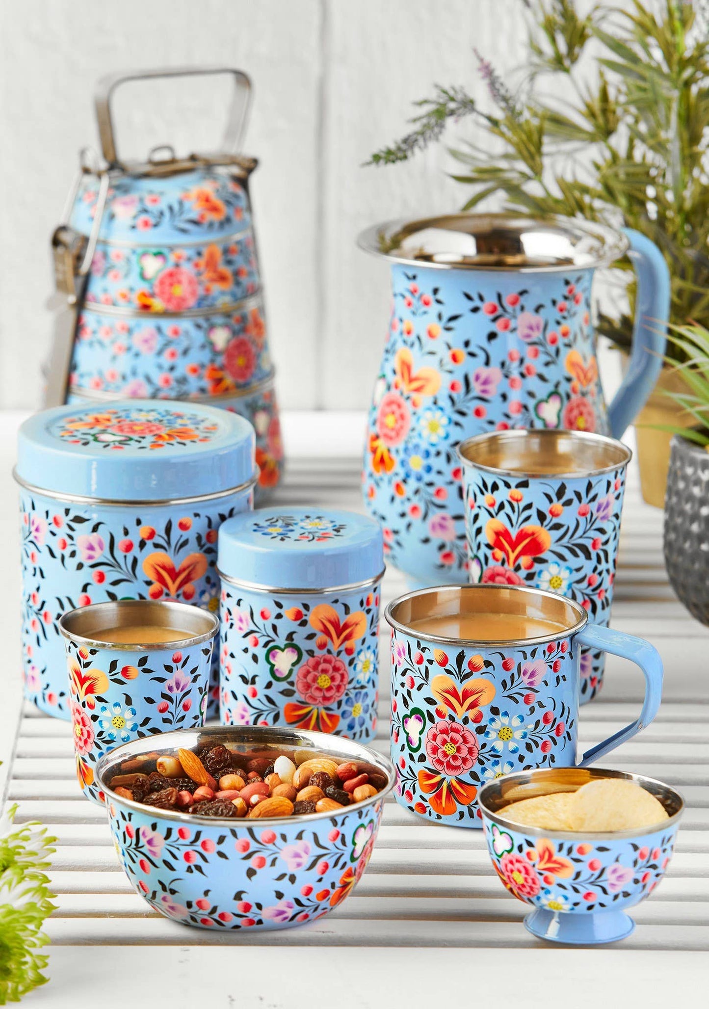 Namaste - Ketaki Hand Painted Enamel Jug