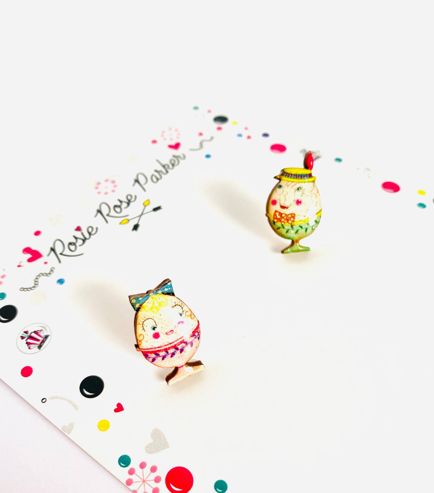 Rosie Rose Parker - Little Easter egg studs