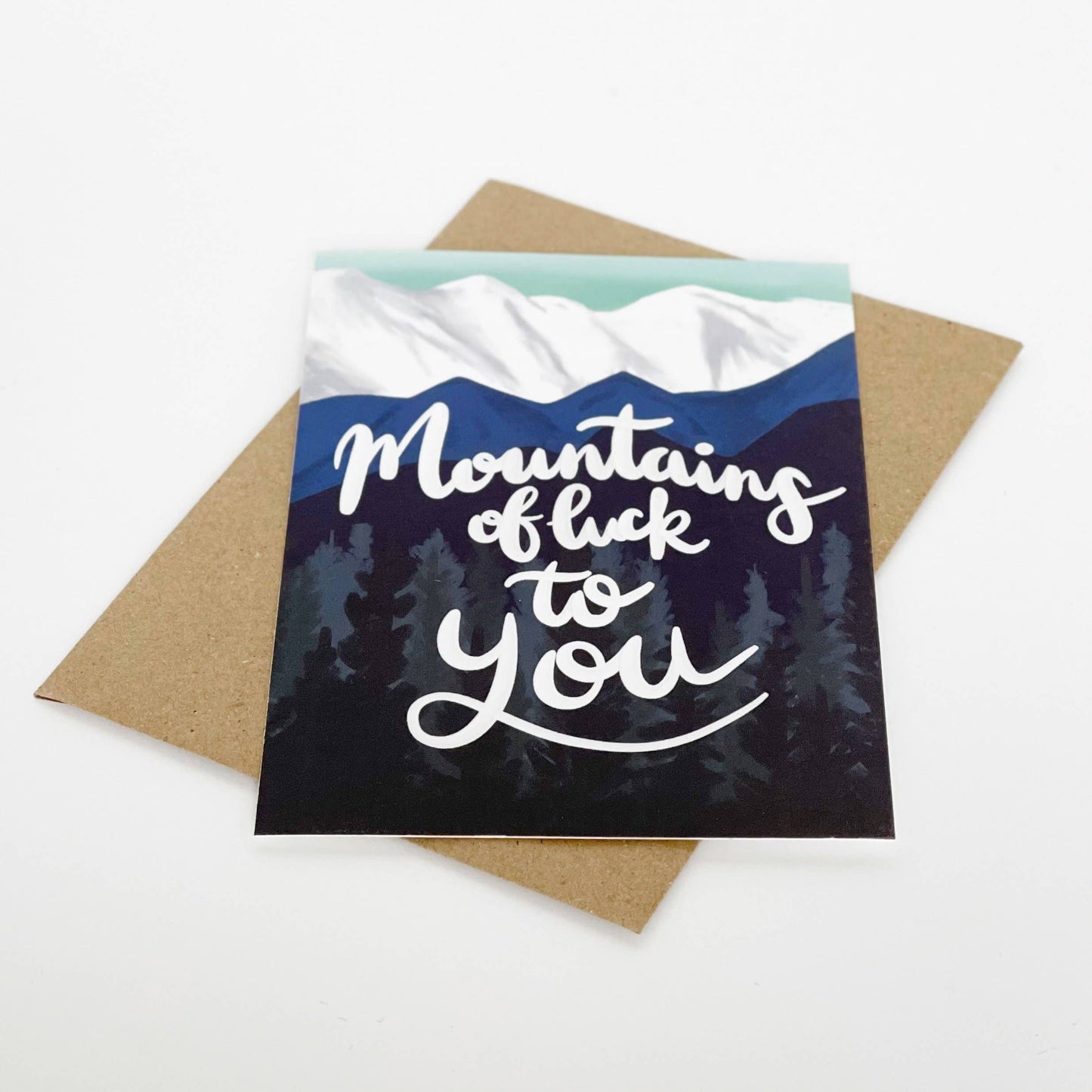 Lomond Paper Co - Mountains of Luck To You Card