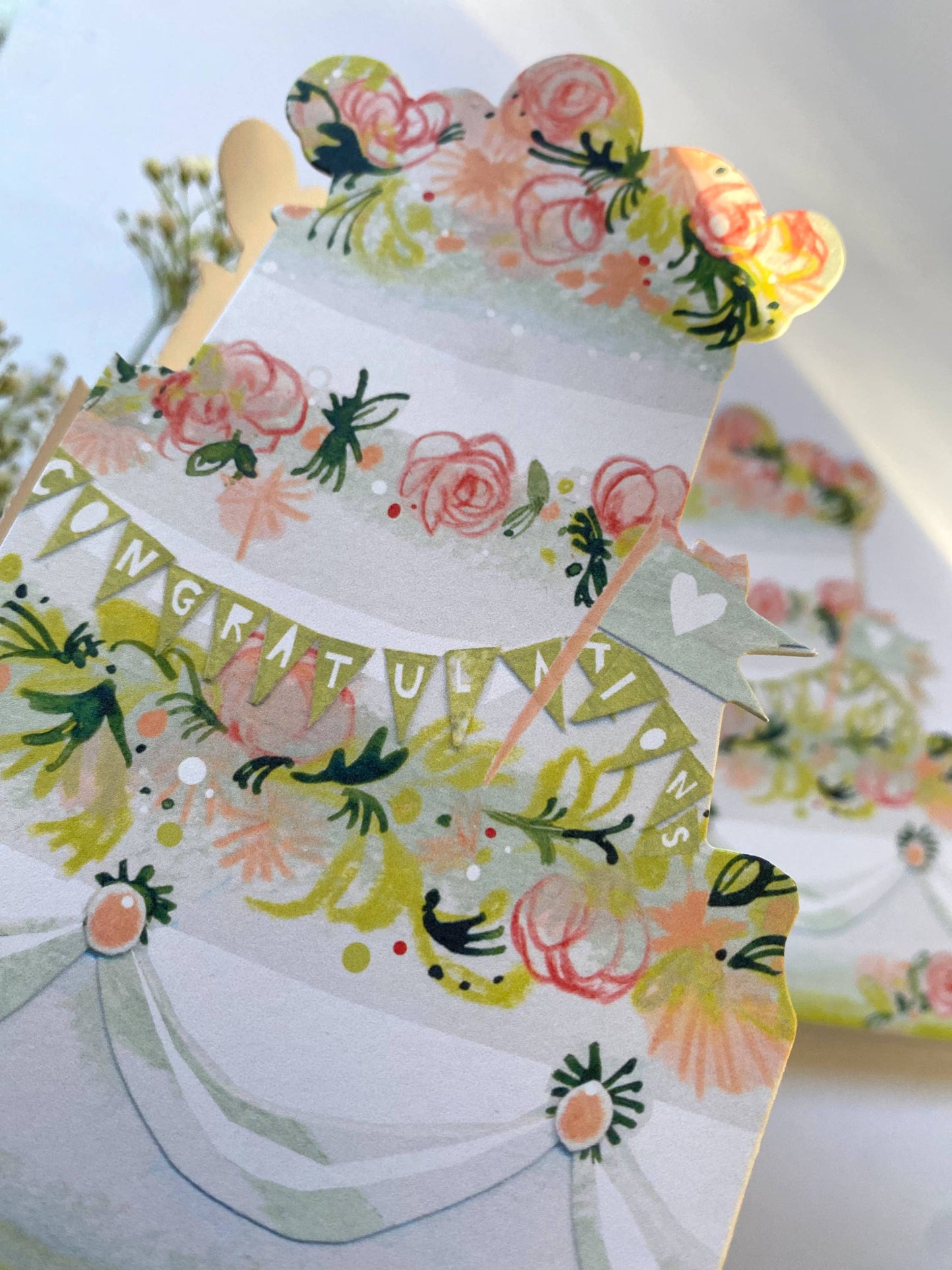 Esther Kent Design - Celebration Cake Mantelpiece Card