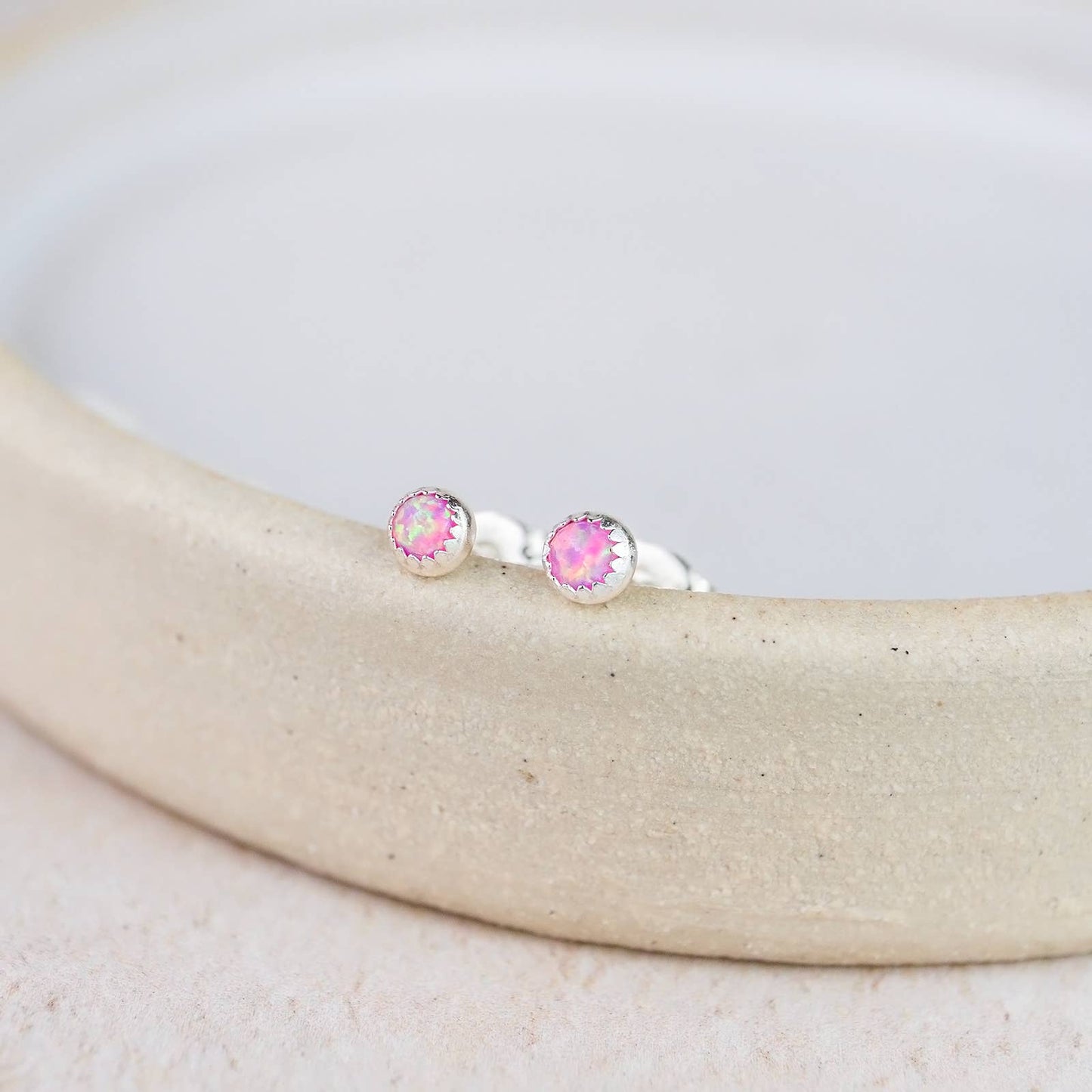 Lucy Kemp Jewellery - Sterling Silver Mini Gemstone Studs