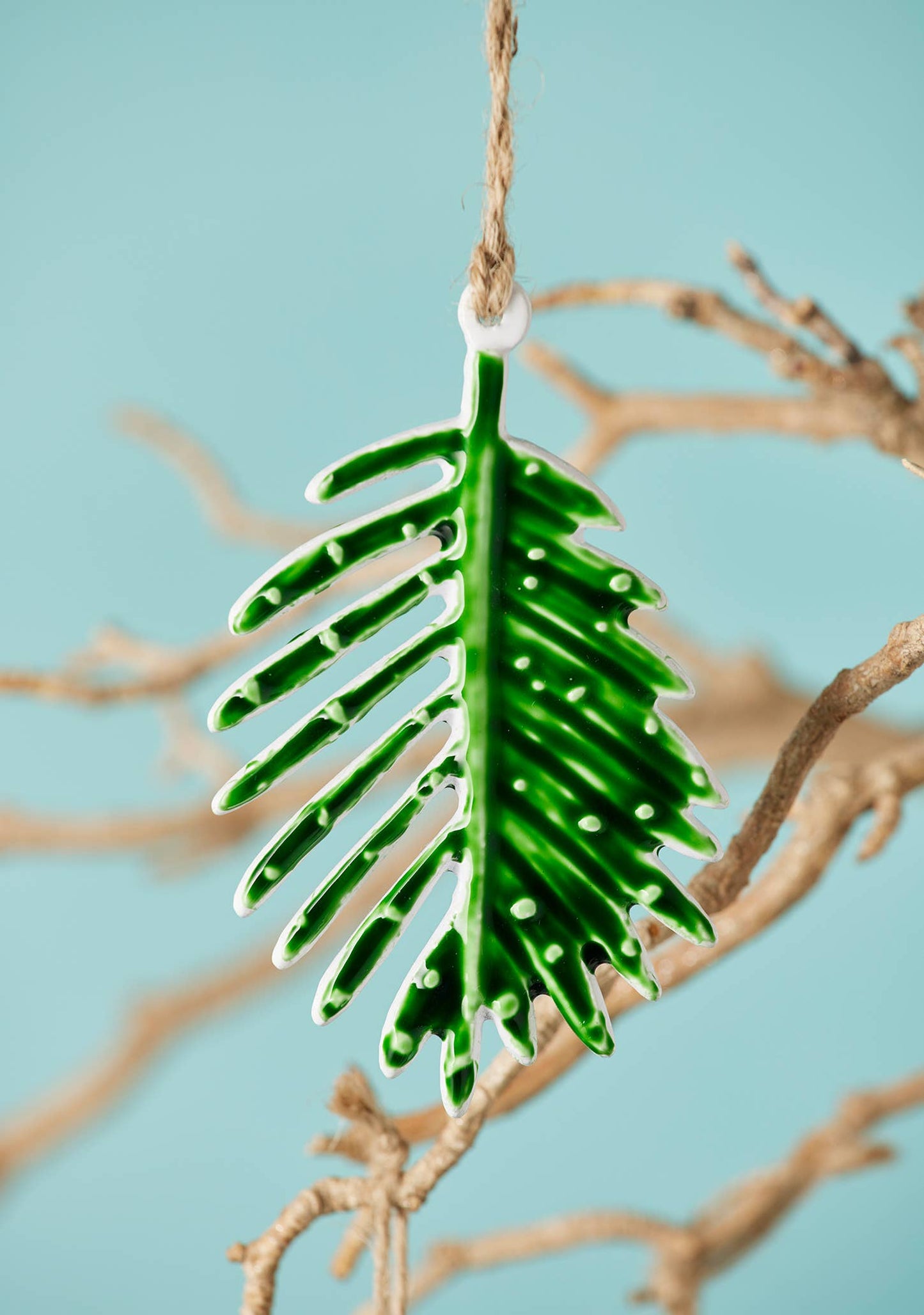 Namaste - Botanical Leaf Enamel Decoration