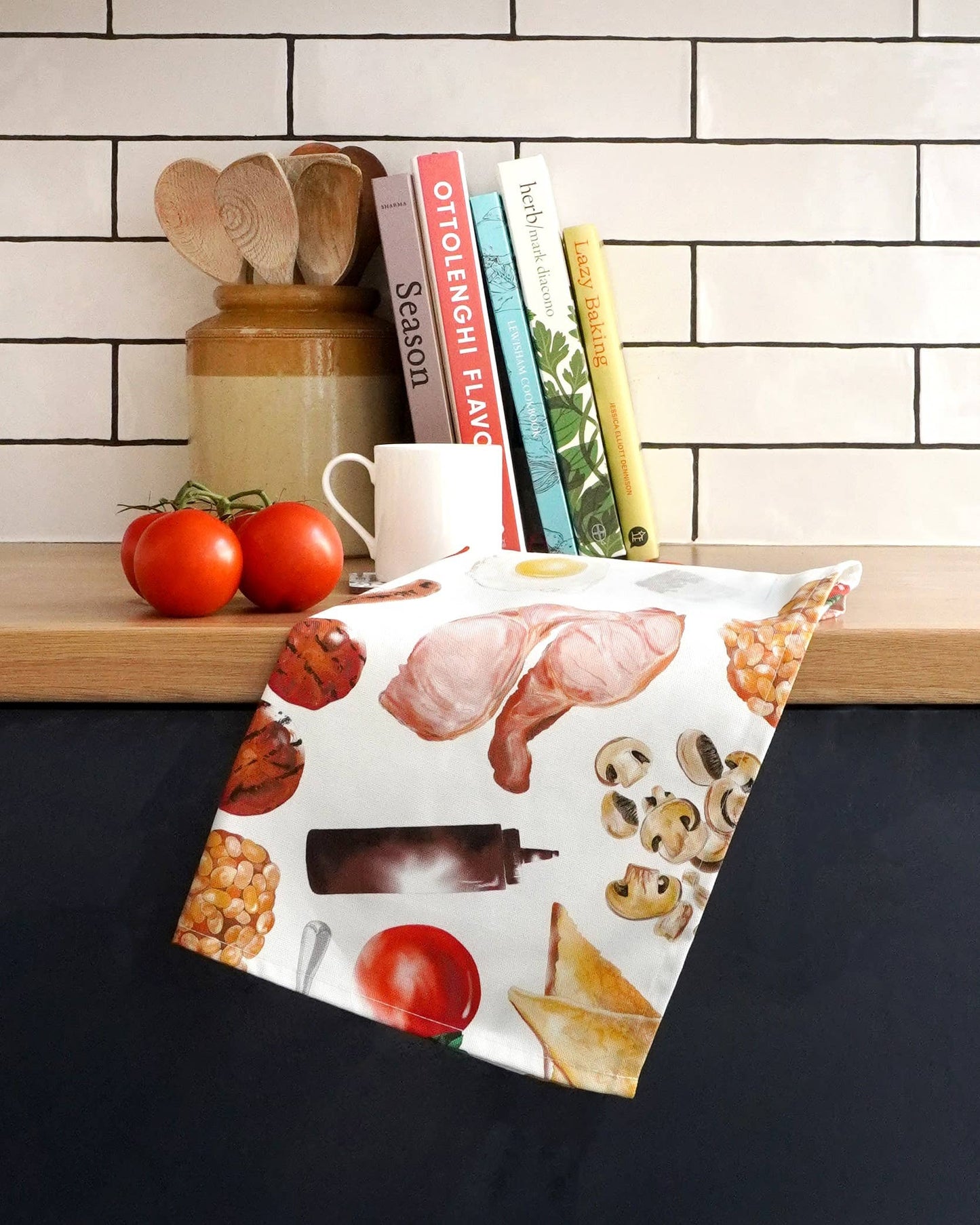 Full English Tea Towel - British Made - Fun Novelty Gift