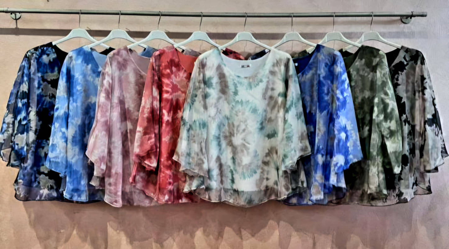 Kurt Muller - Tye Dye Silky Blouse