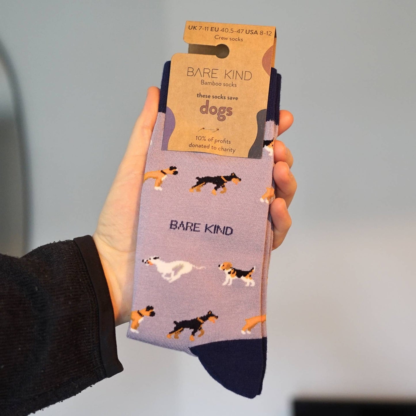Bare Kind - Purple Dog Socks