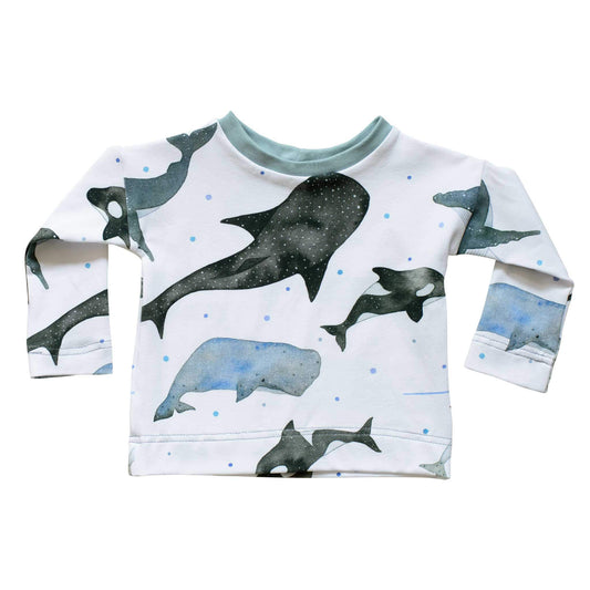 ILO Whales Organic Long Sleeved Tee