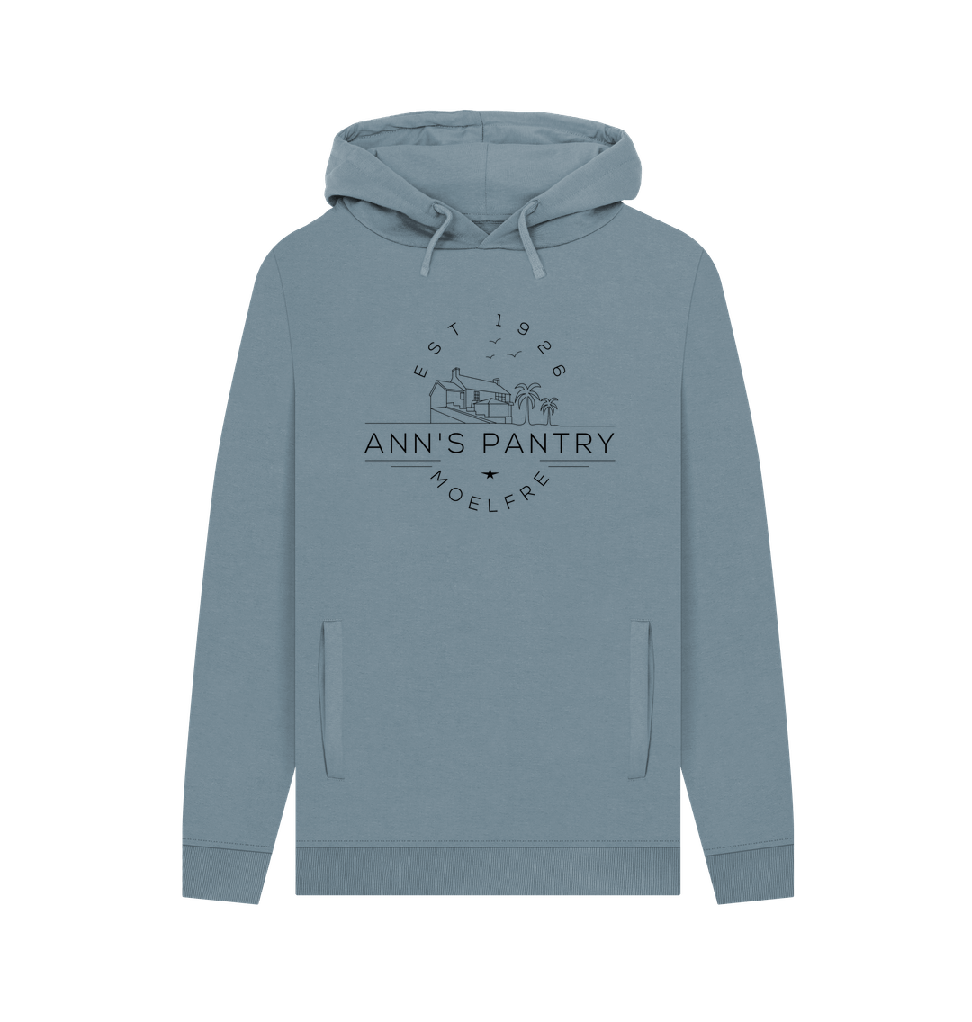 Stone Blue Ann's Pantry Men's Hoodie Logo 1