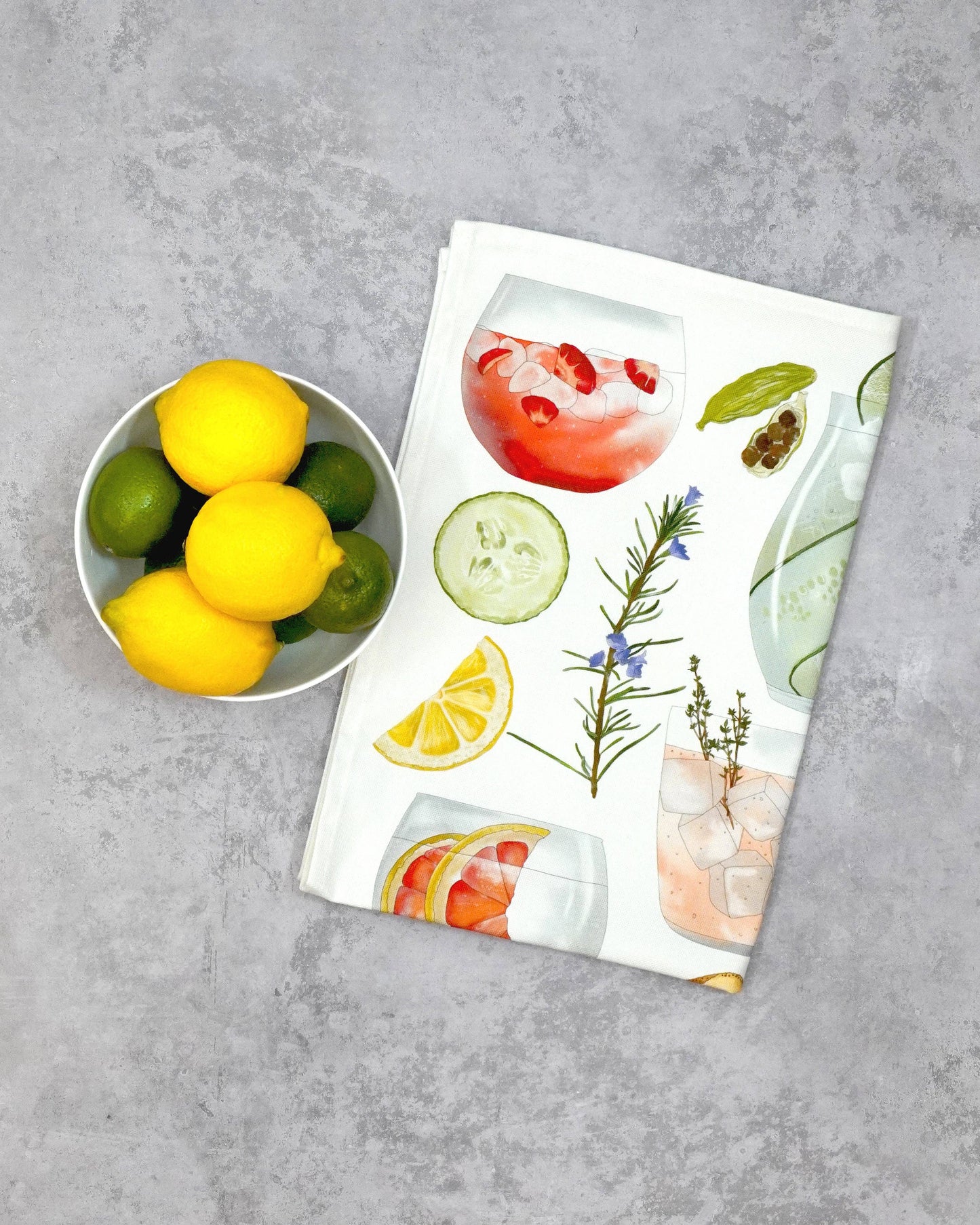 G&T Tea Towel - British Made – 100% Cotton – Gin Gift