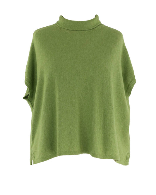 Cadenza Italy Ltd - Classic Cashmere Blend Tunic: Verdant Green