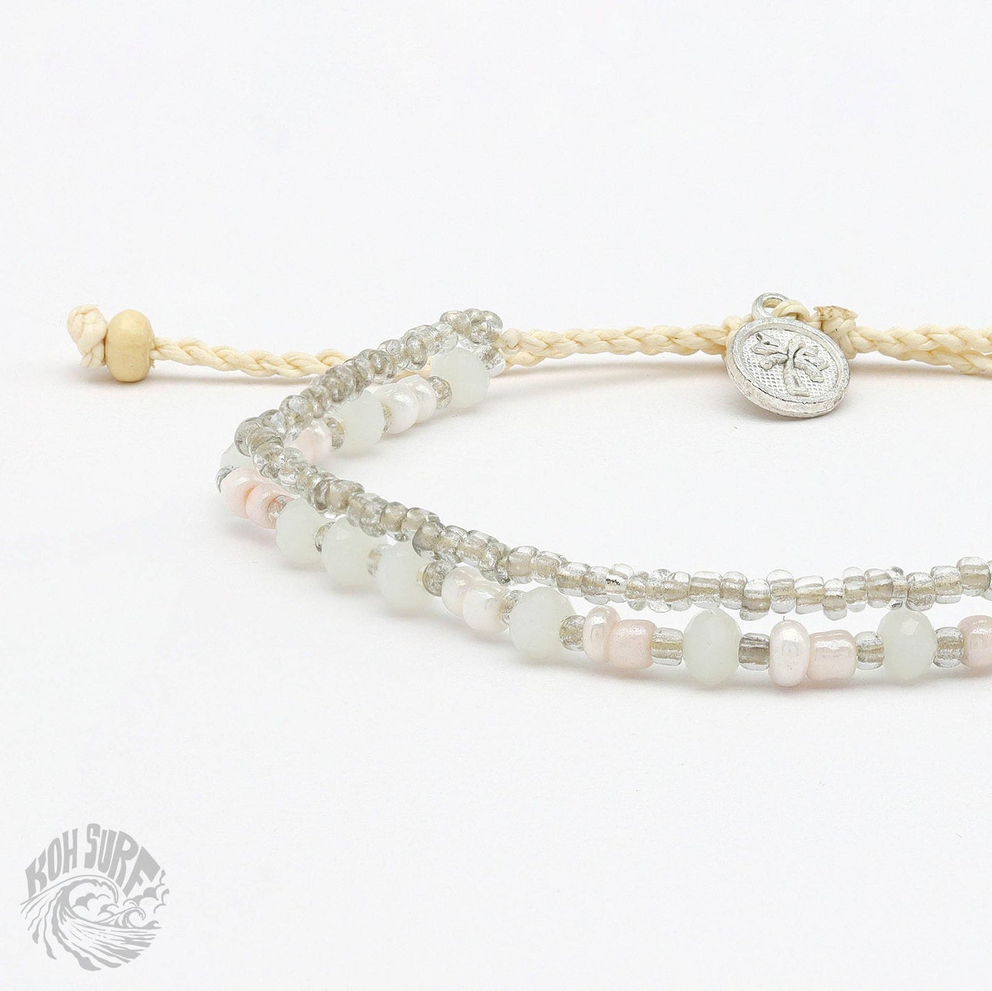 Pineapple Island -  Kanawa Beach Beaded Bracelet, Surf Bracelet by Koh Surf : Spring Tones