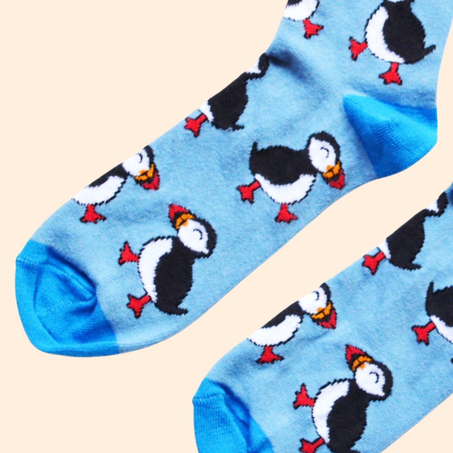 Bare Kind - Blue Puffin Socks