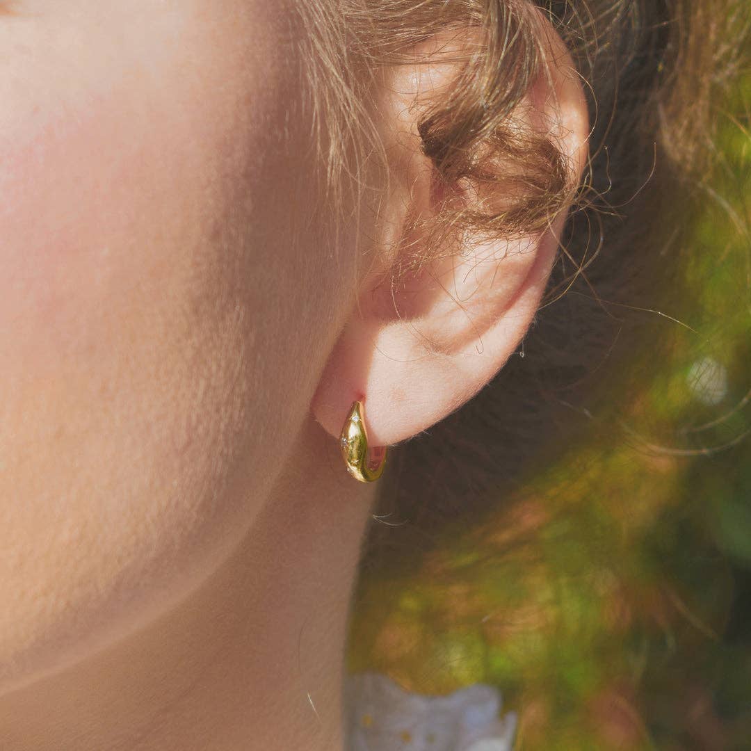 Verdivine - Octagram Star Hoop Earrings