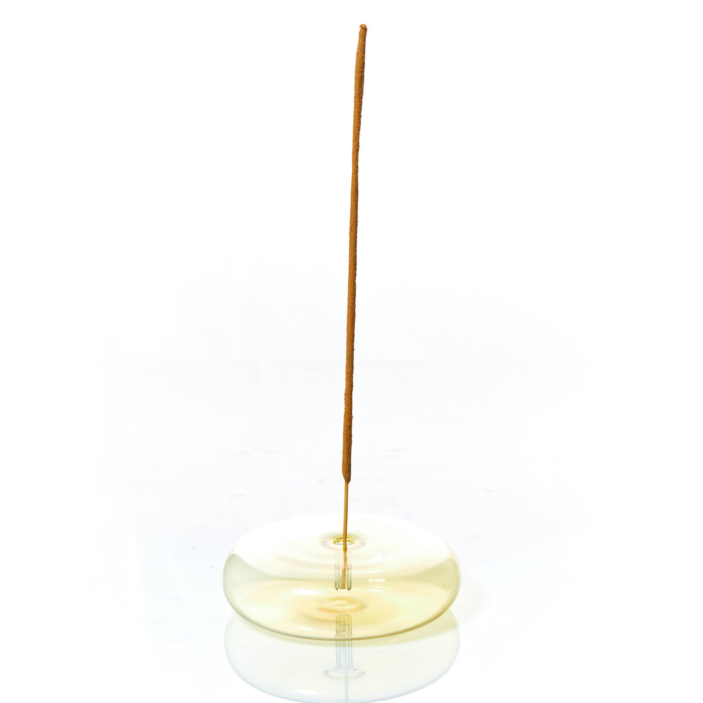 Maegen - Dimple - Hand Blown Glass Incense Holder Yellow