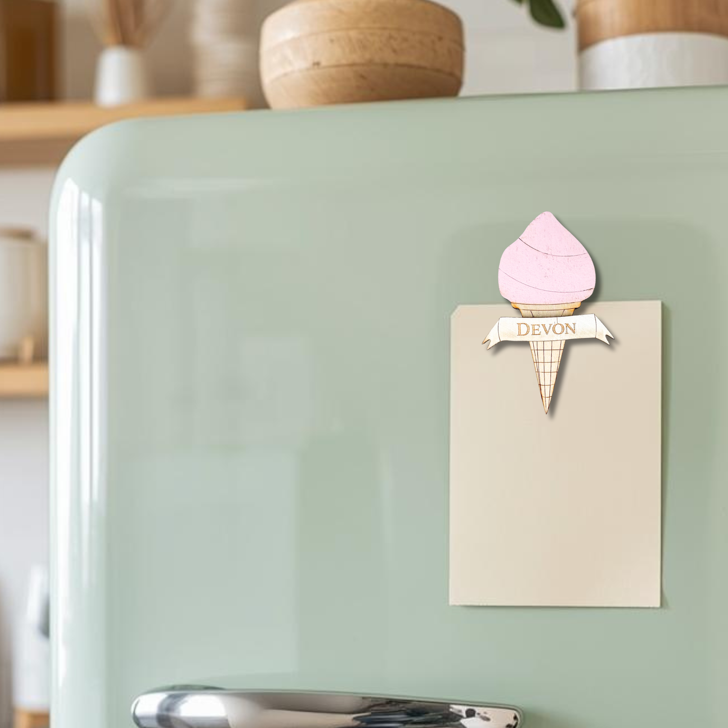 Gorgeous Little Bits - Pink Ice Cream "Moelfre" Magnet