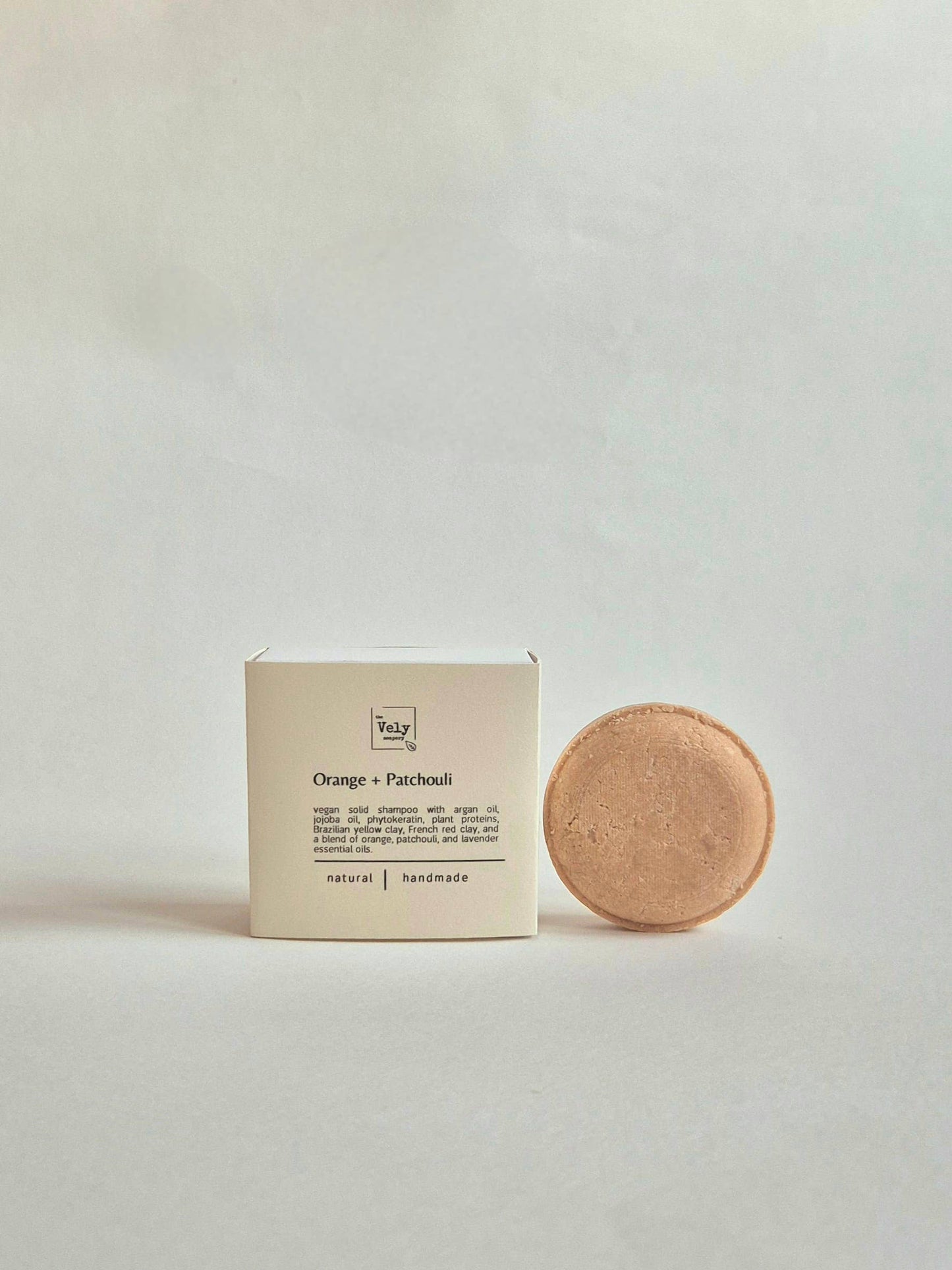 The Vely Soapery - Vegan Solid Shampoo Bar with Argan Oil and Orange
