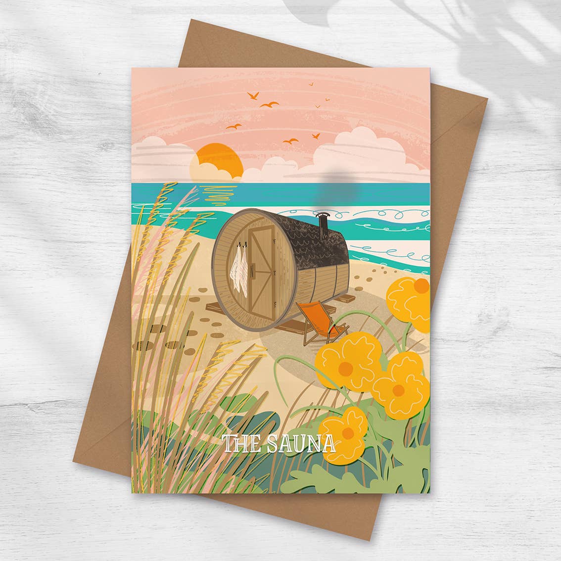 The Sauna Greeting Card