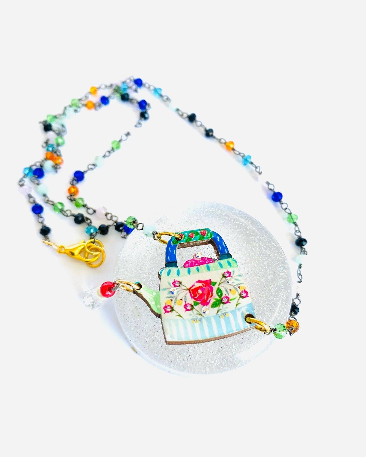 Rosie Rose Parker - Little teapot statement necklace