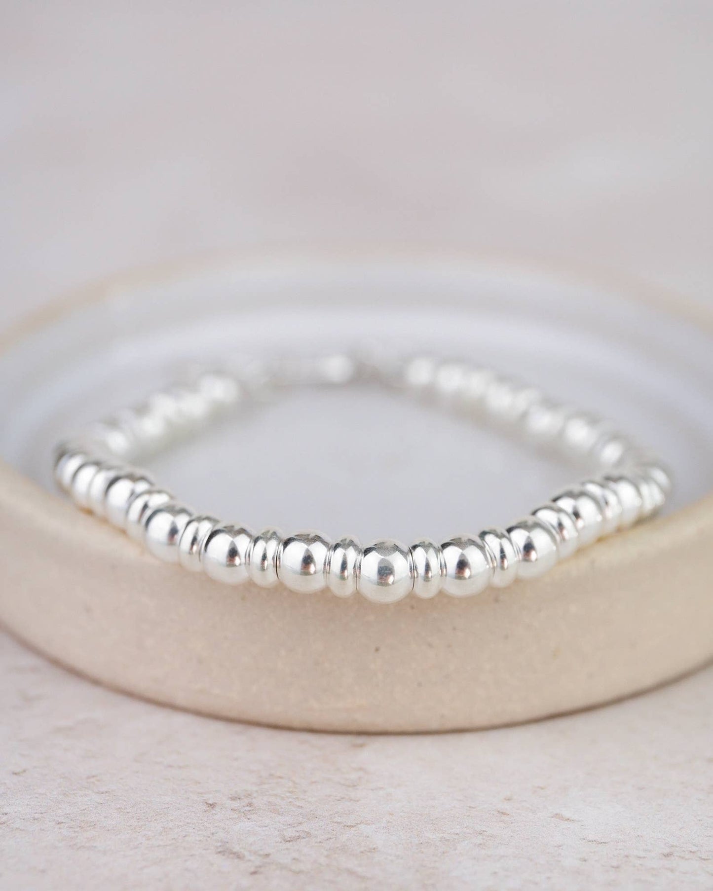 Lucy Kemp Jewellery - Sterling Silver Two Bead Bracelet