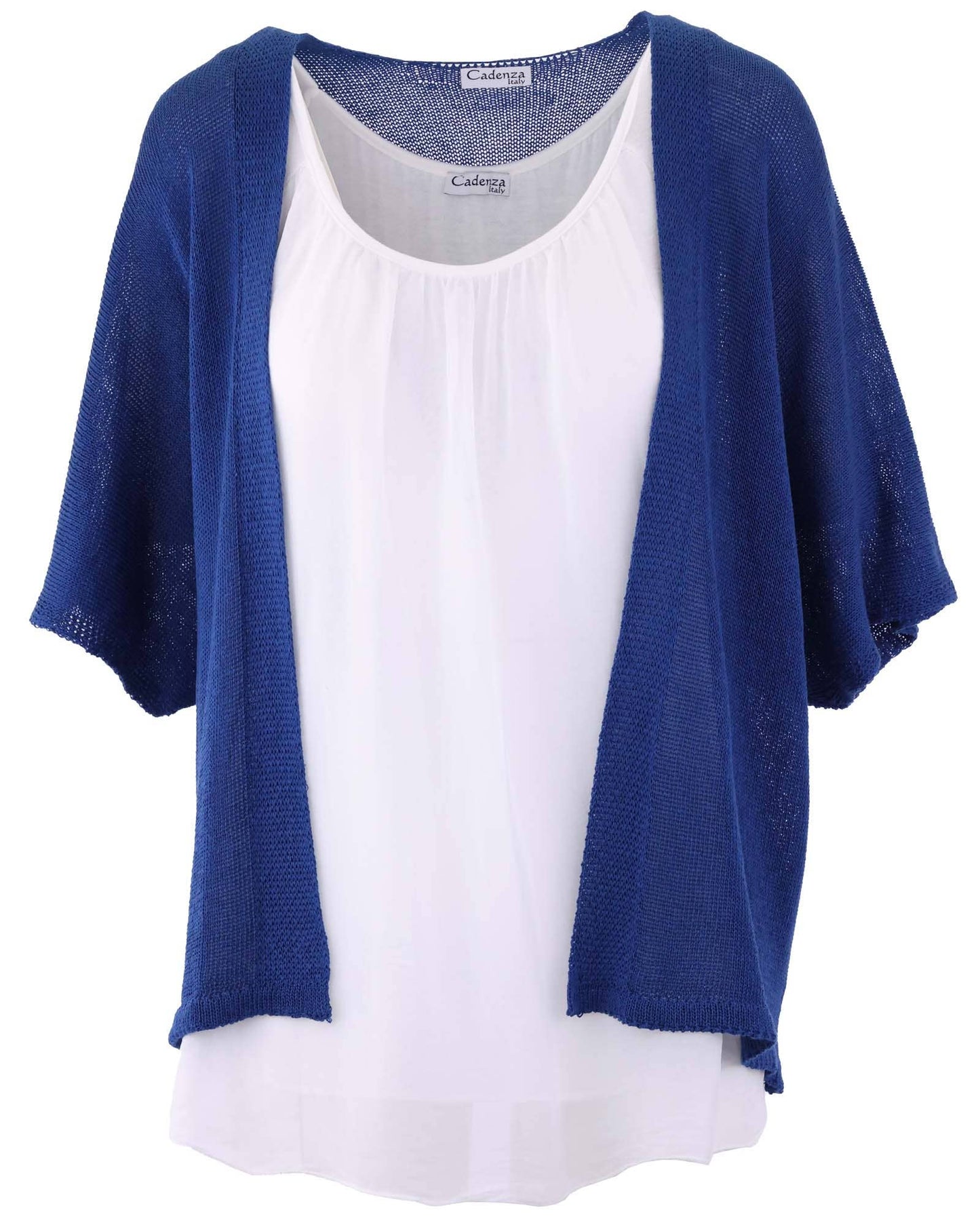 Cadenza Italy Ltd - Cotton Blend Short Kimono