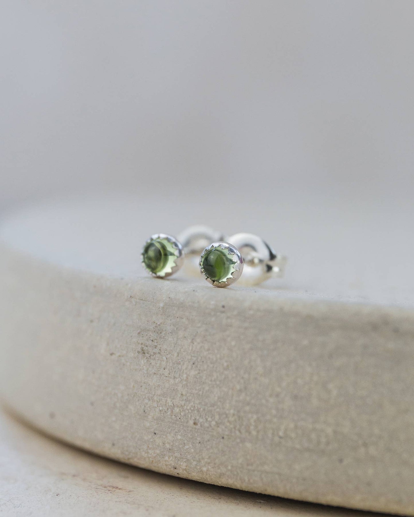 Lucy Kemp Jewellery - Sterling Silver Mini Gemstone Studs