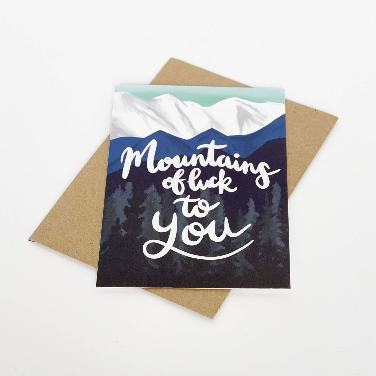 Lomond Paper Co - Mountains of Luck To You Card