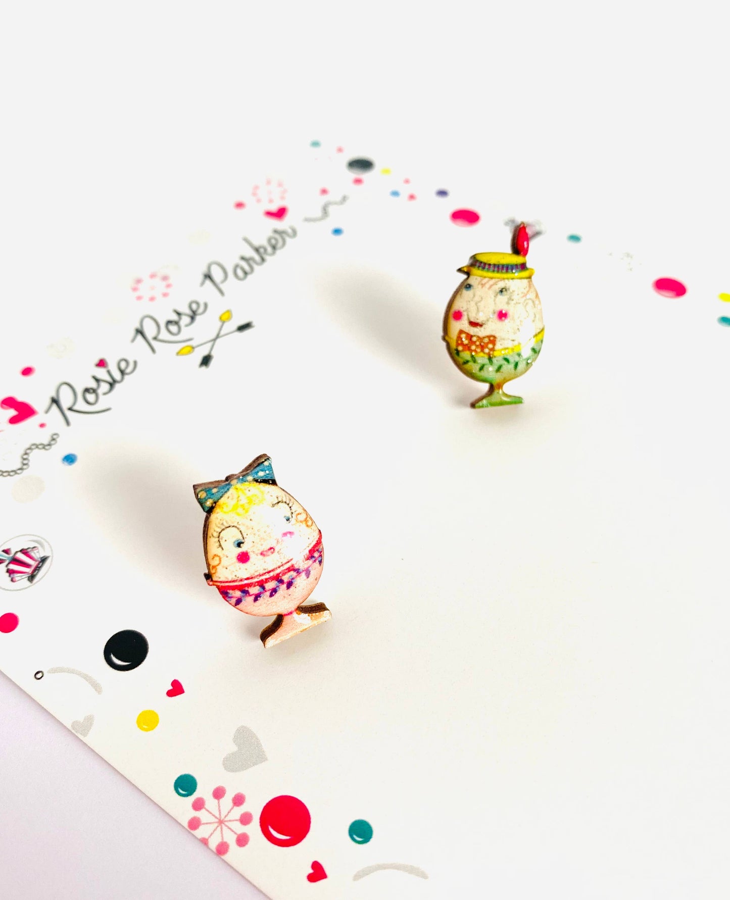 Rosie Rose Parker - Little Easter egg studs