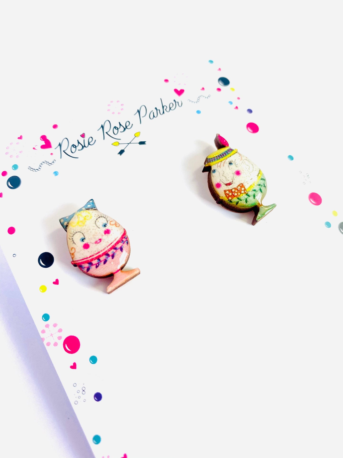 Rosie Rose Parker - Little Easter egg studs