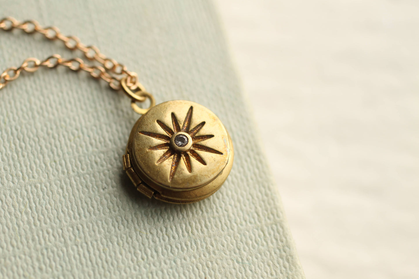 Silk Purse, Sow's Ear - Tiny Compass Star Locket