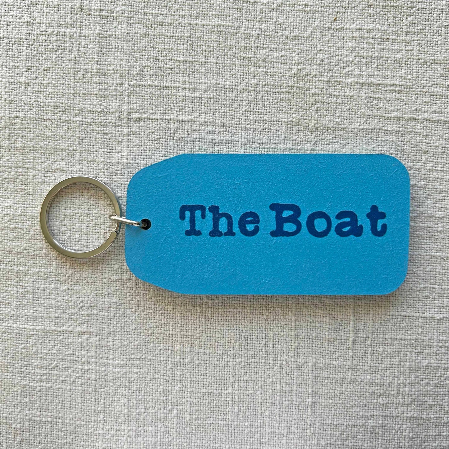 The Wooden Postcard Company - THE BOAT Wooden Key Tag