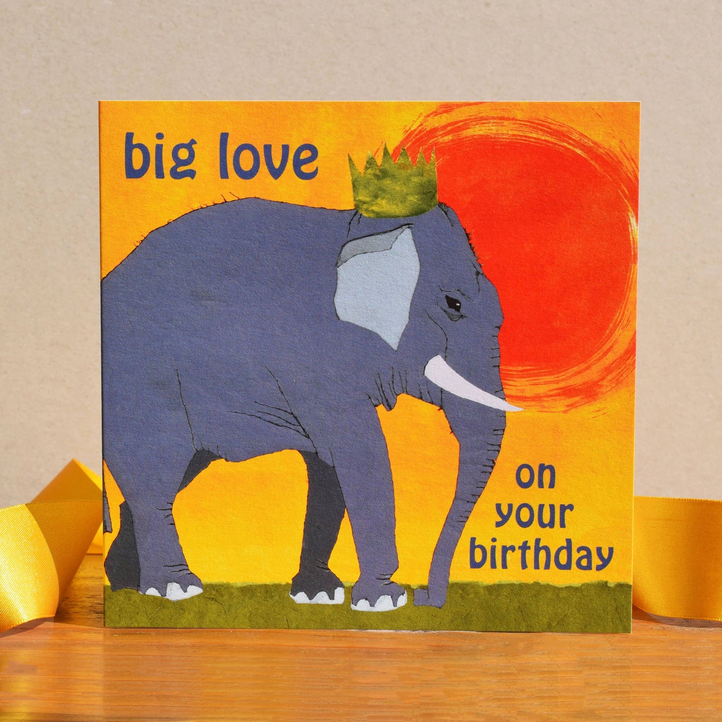 'Big Love!' Elephant Birthday Card