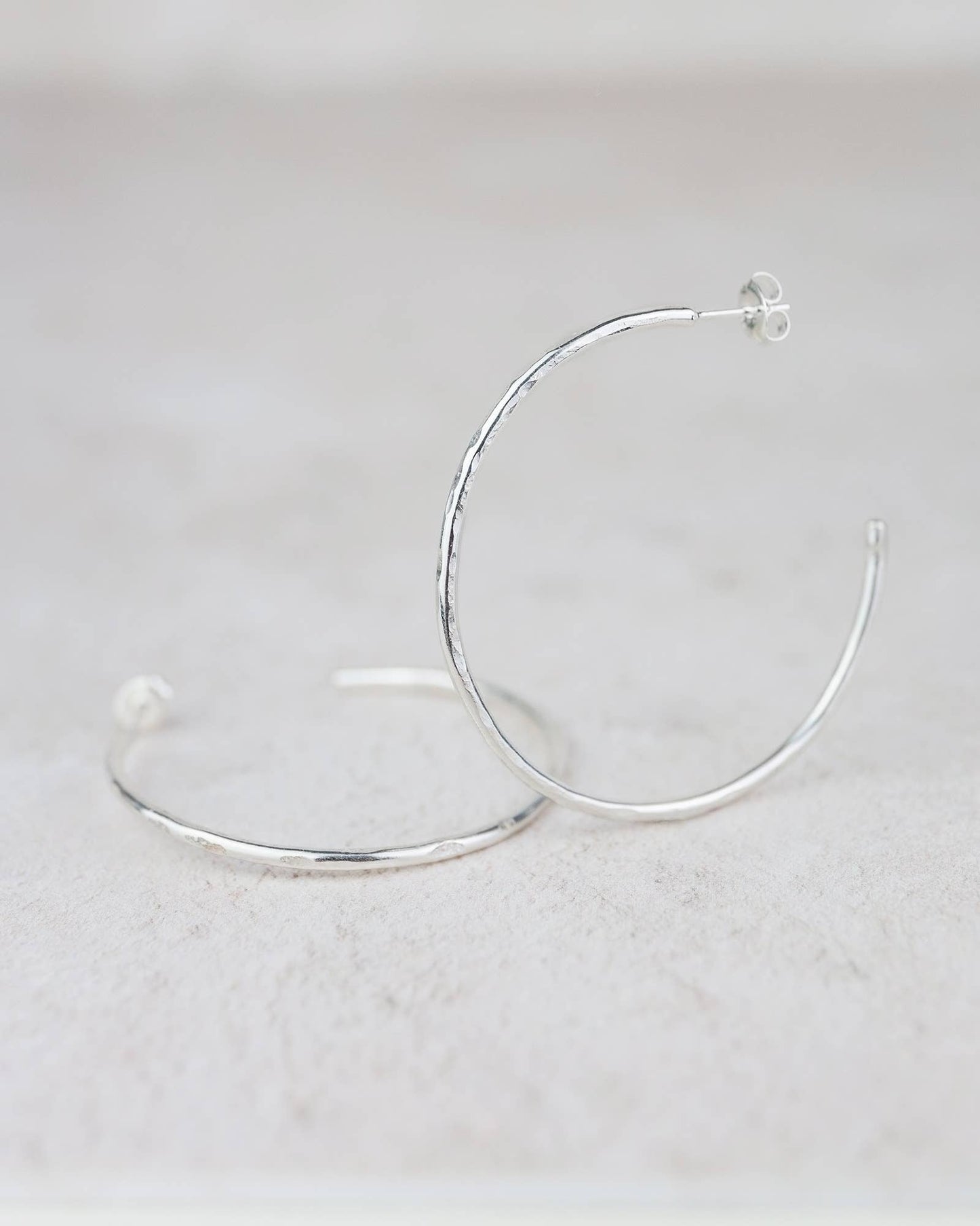 Lucy Kemp Jewellery - Sterling Silver Medium Everyday Hoops