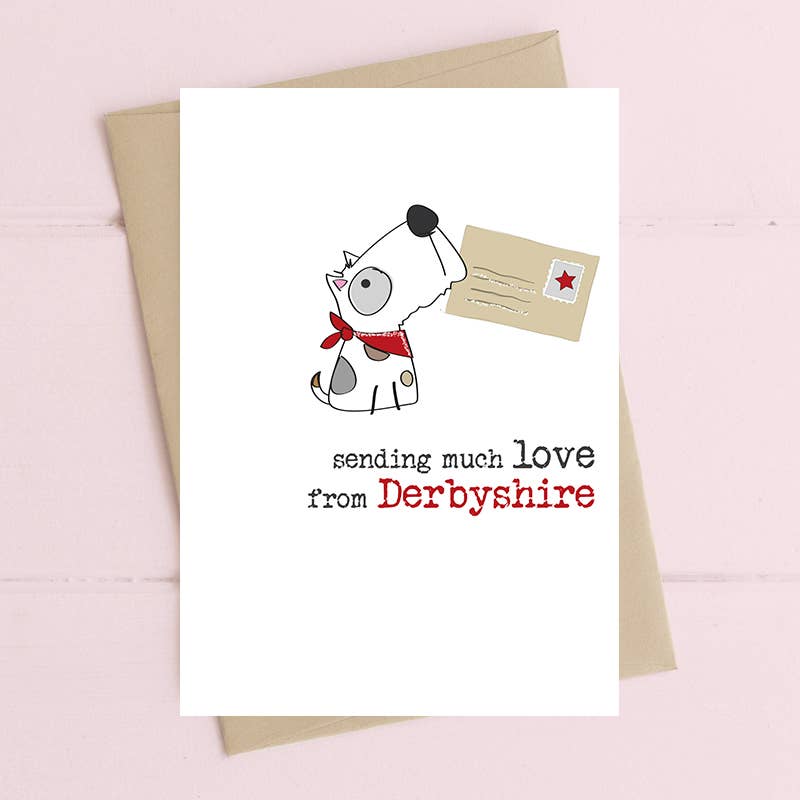Dandelion Stationery - Personalised - Sending Much Love From X - Greetings Card