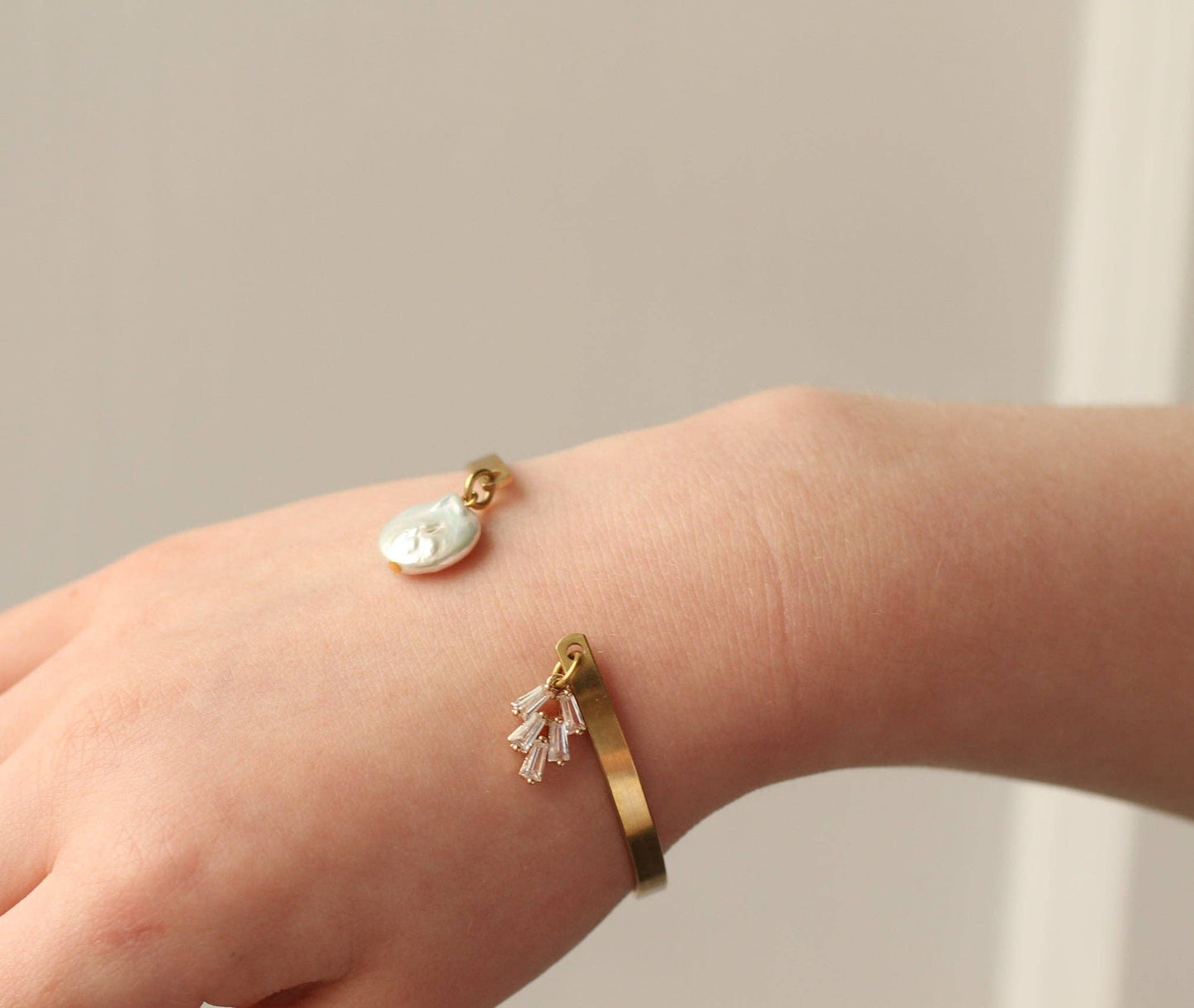 Silk Purse, Sow's Ear - Pearl Art Deco Bracelet