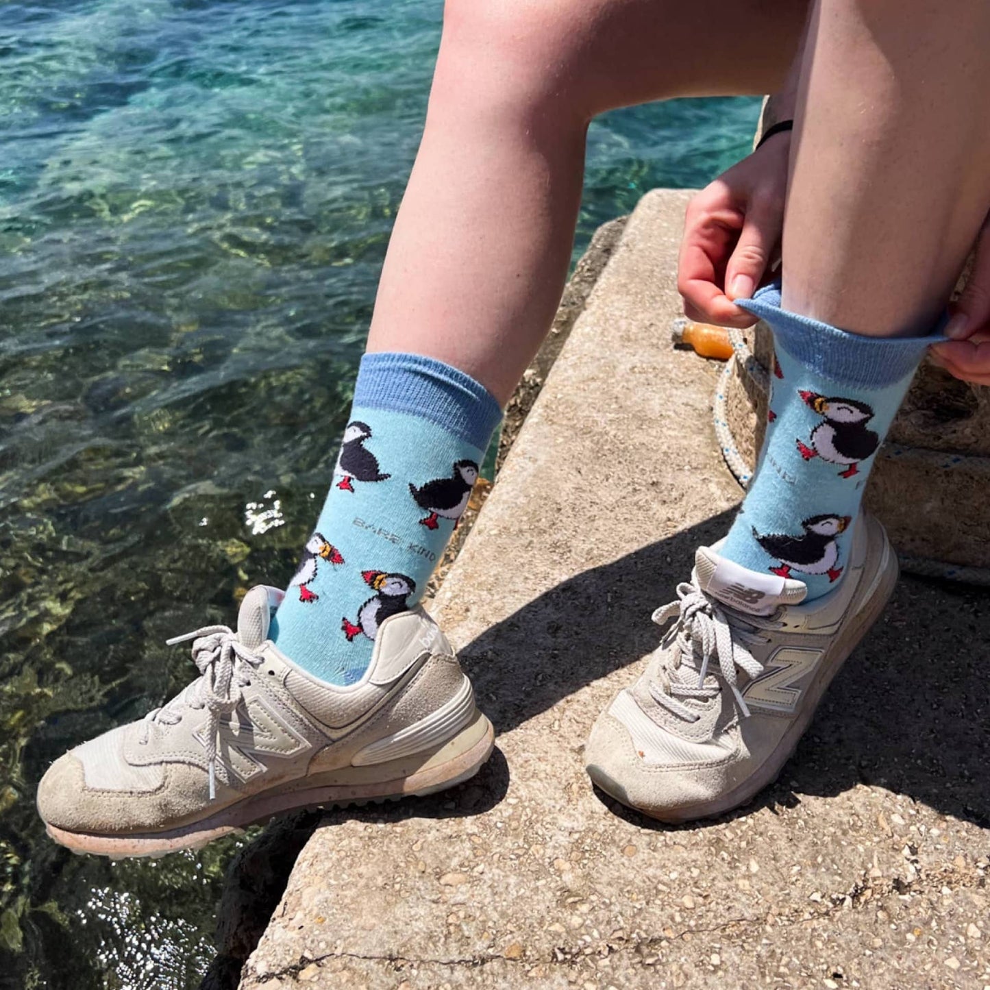 Bare Kind - Blue Puffin Socks