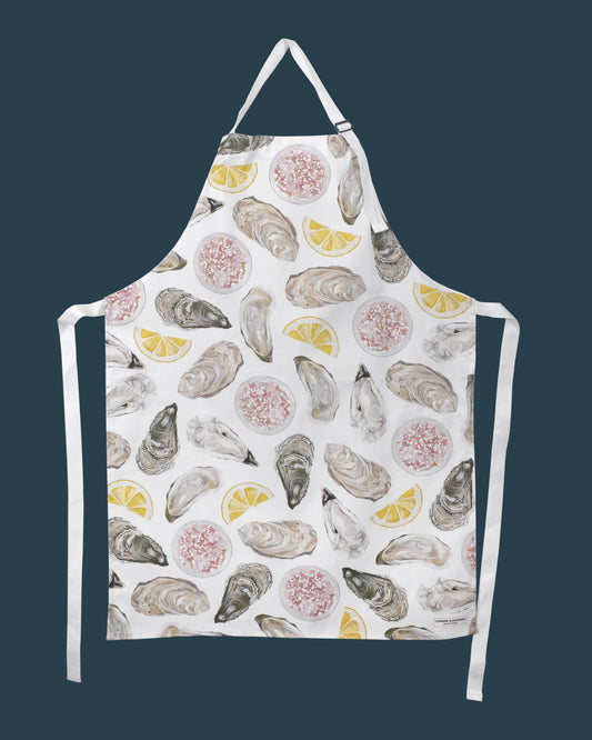 Oyster Apron - British Made - 100% Cotton - Seaside Apron