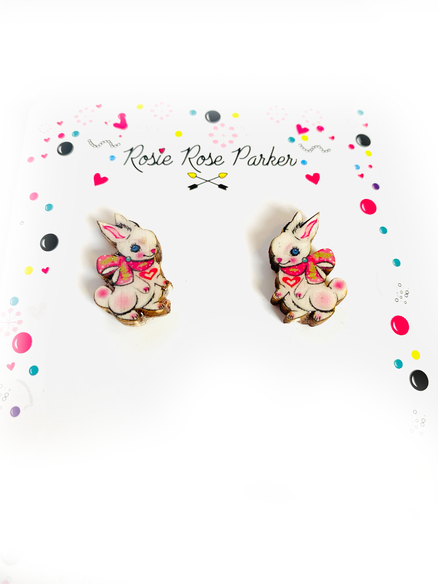 Rosie Rose Parker - Rabbit bunny studs