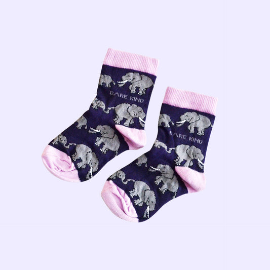 Bare Kind - Elephant Socks - Kid's Socks
