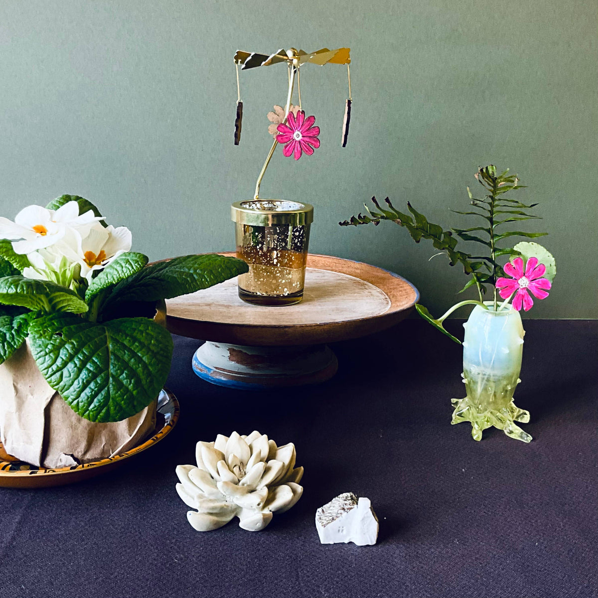 Flora Candle Carousel with a choice of 7 decorations