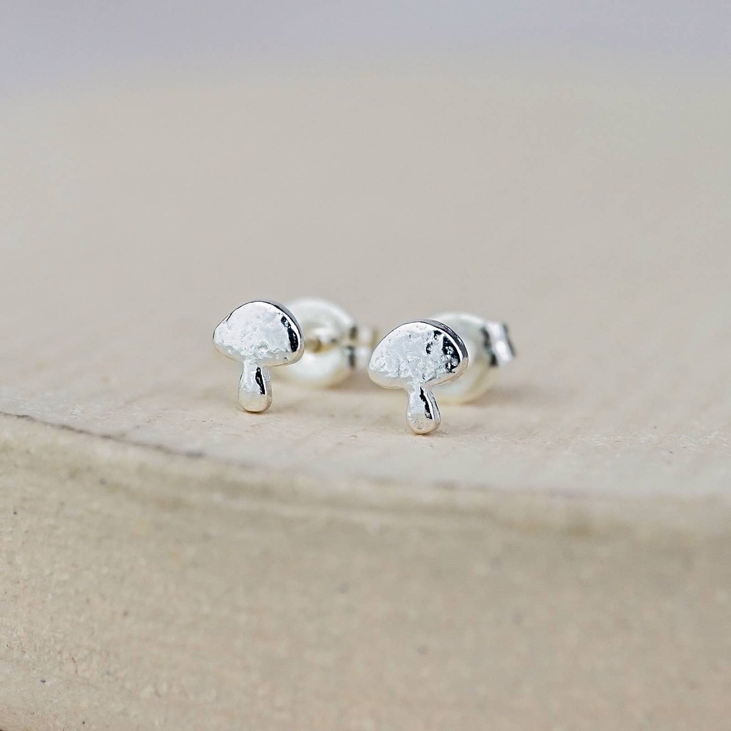 Sterling Silver Mini Studs - Mushroom