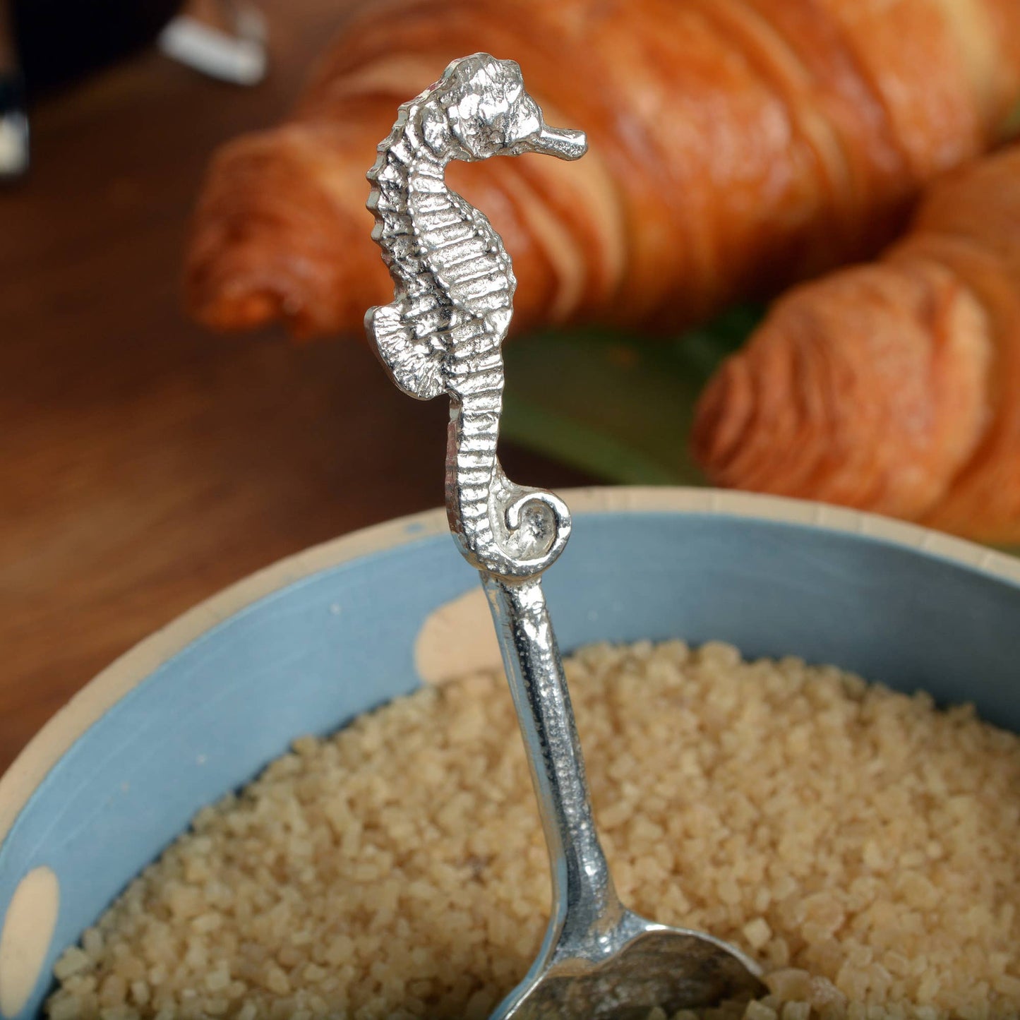 Seahorse Small Pewter Sugar Spoon