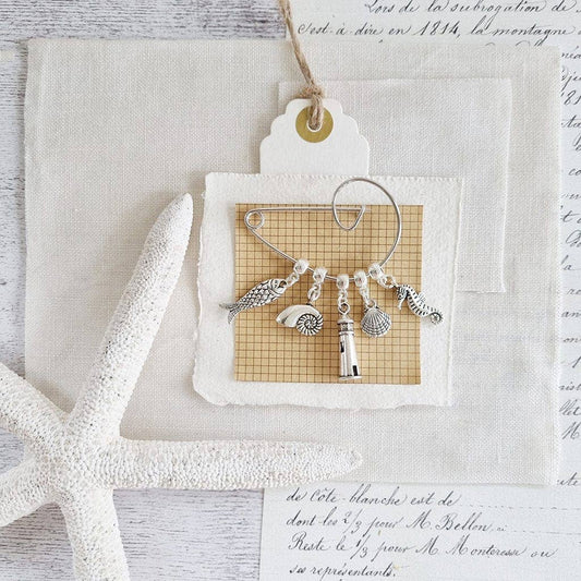 Zamsoe - Seaside Swirl Pin Charm Brooch