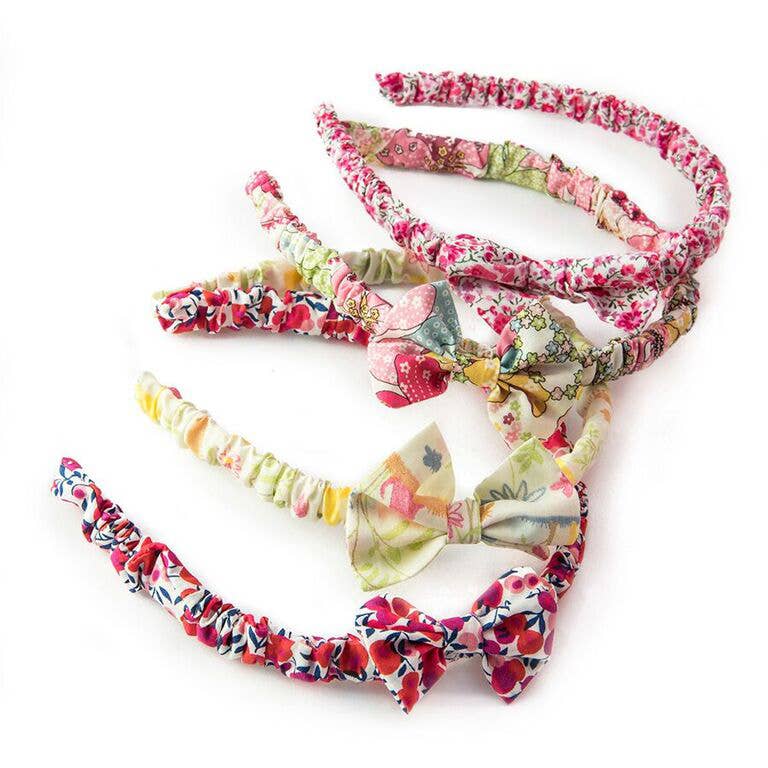 Hairband with Bow in Liberty fabric